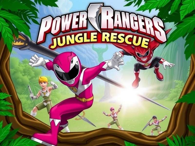 Power Rangers Jungle Rescue Game Cover